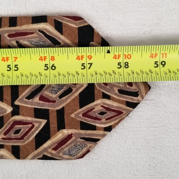Robert Talbott Studio Nordstrom Tie Hand Sewn Silk Made USA 3 7/8 58 3/4 Brown - Picture 11 of 11